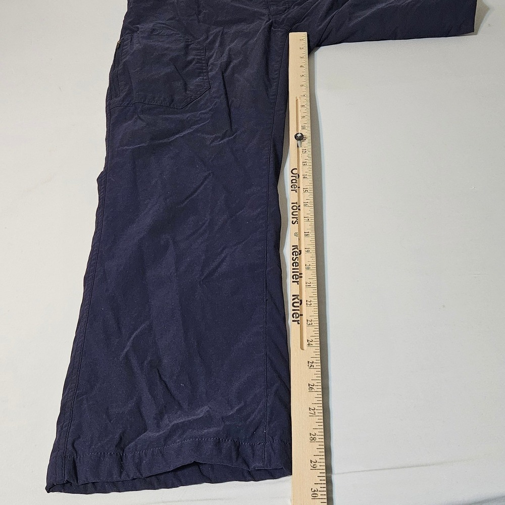 Eddie Bauer Men Navy Blue Fleece Lined‎ Tech Pants cargo 40x30 Relaxed Outdoor - Picture 8 of 15